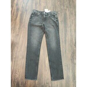 American Eagle Jeans Womens 10 Long Black Denim Stretch 31x31